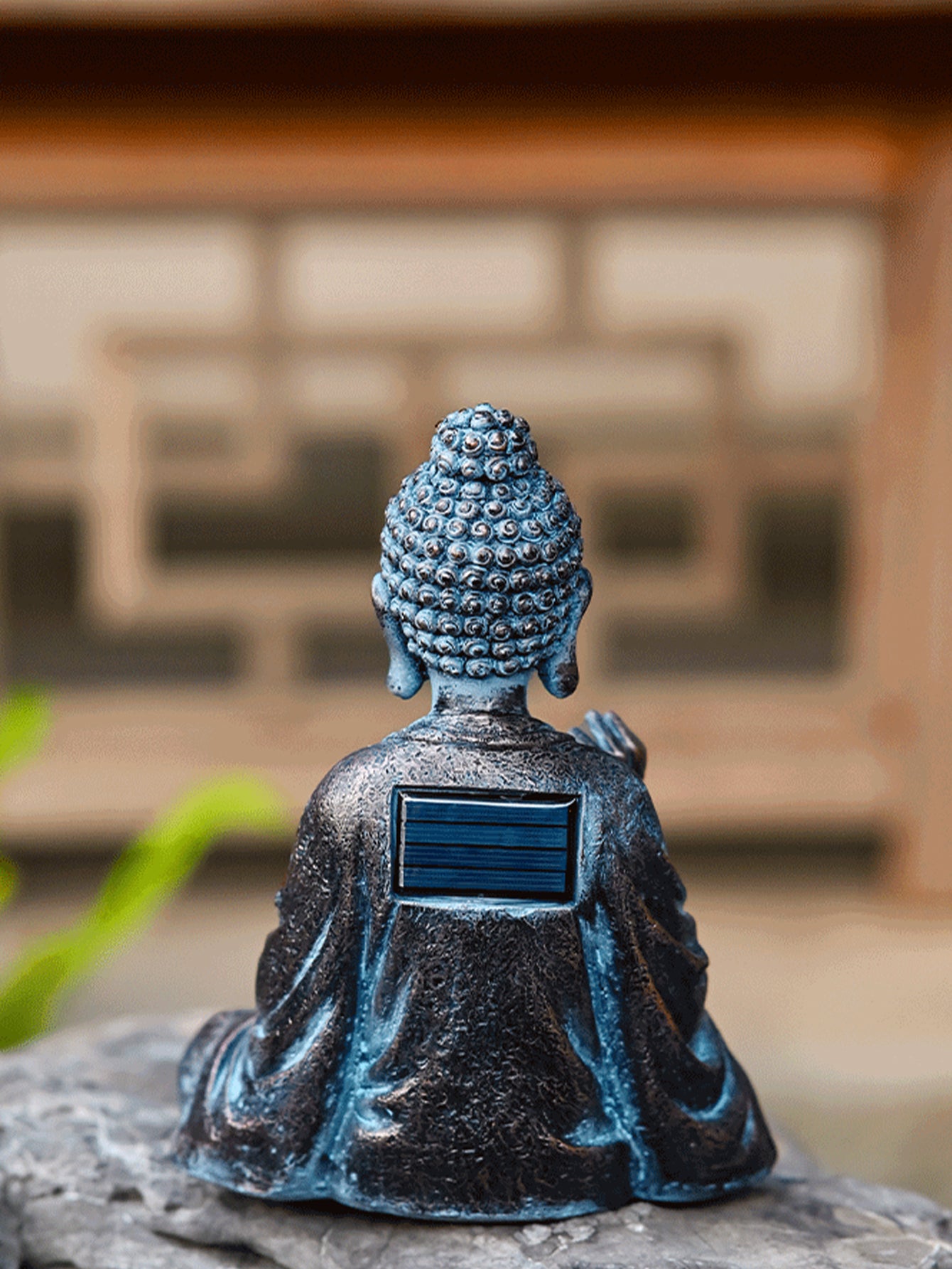 Zen Solar Lotus Buddha Statue Ornaments