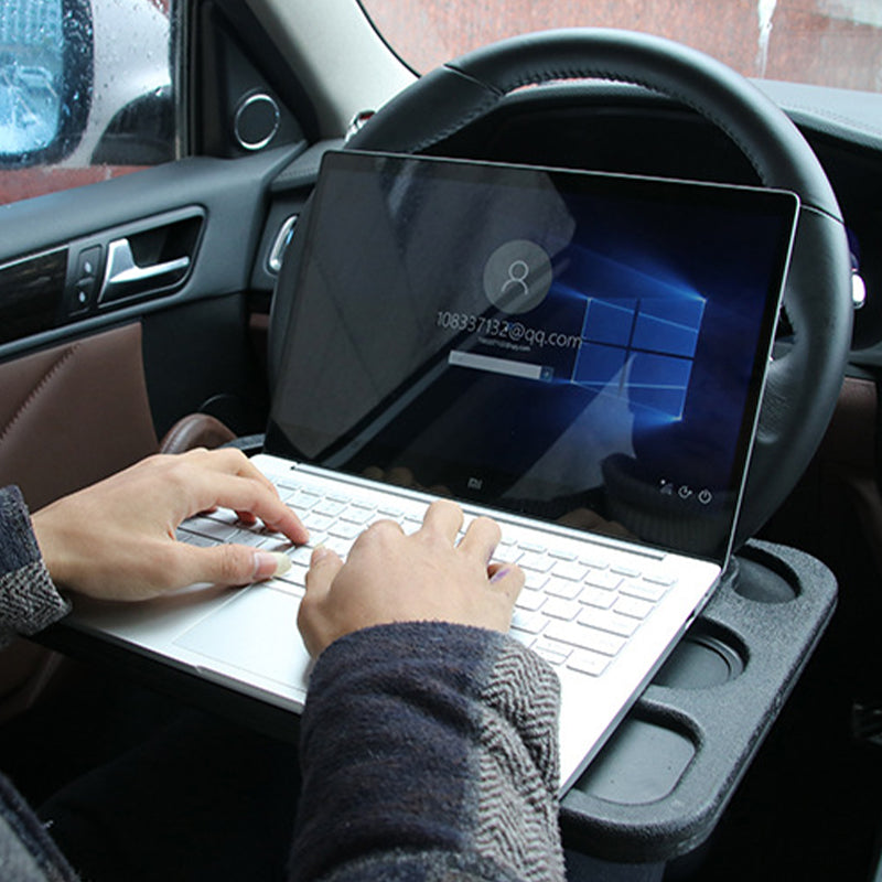 Car steering wheel table