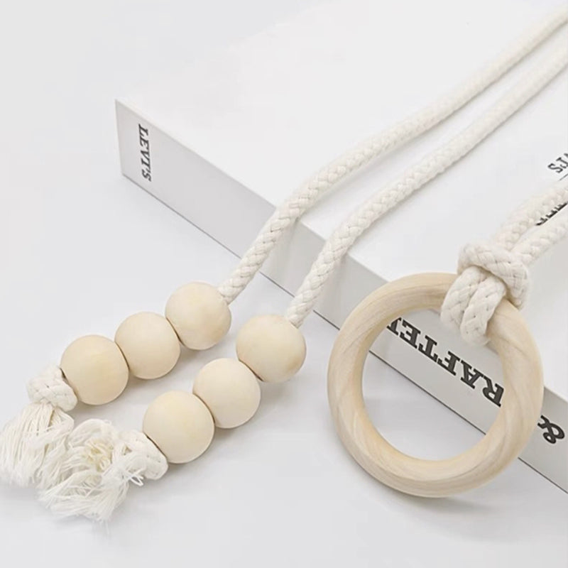 Punch-free curtain tie