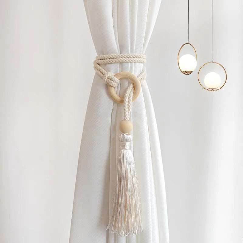 Log Magnetic Buckle Tassel Tie Cord