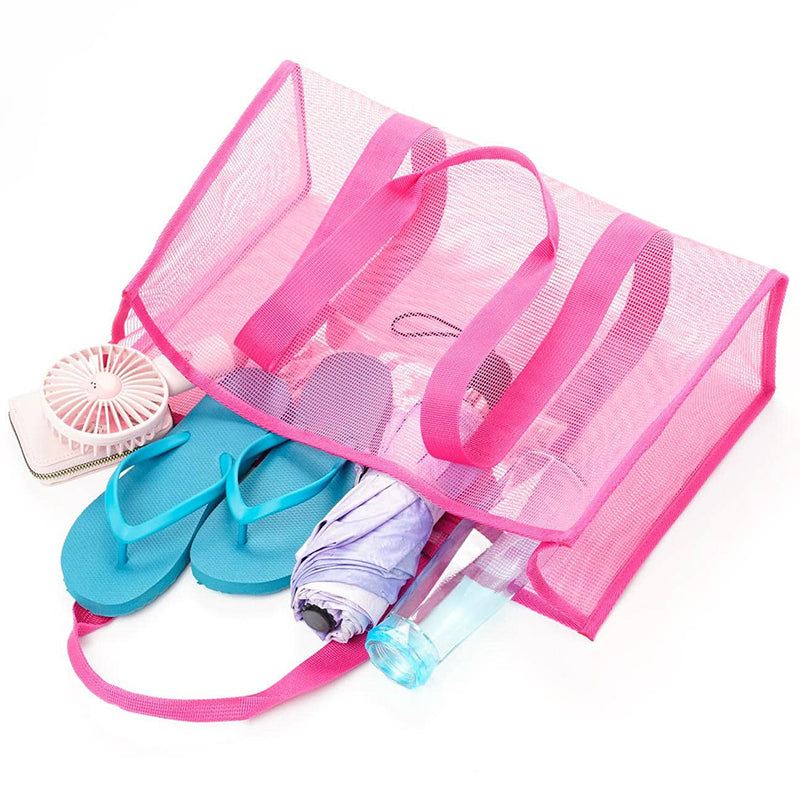 Minimalist mesh beach bag