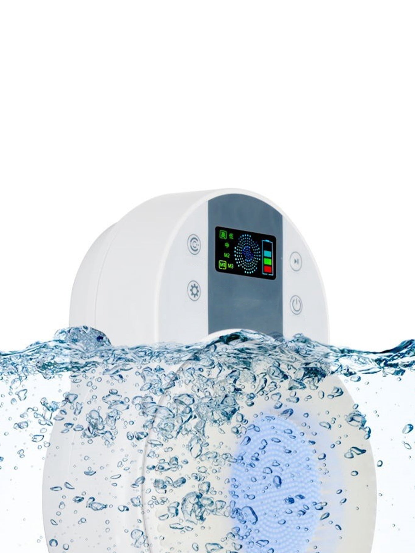 Wall-mounted electric bath scrubber