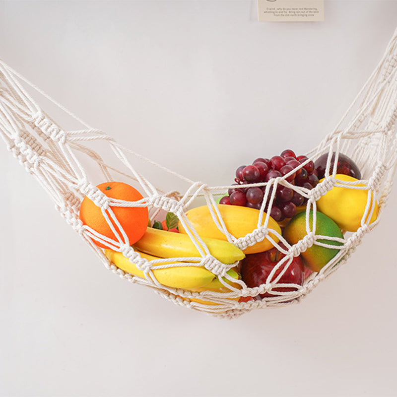 Hand-woven toy net bag