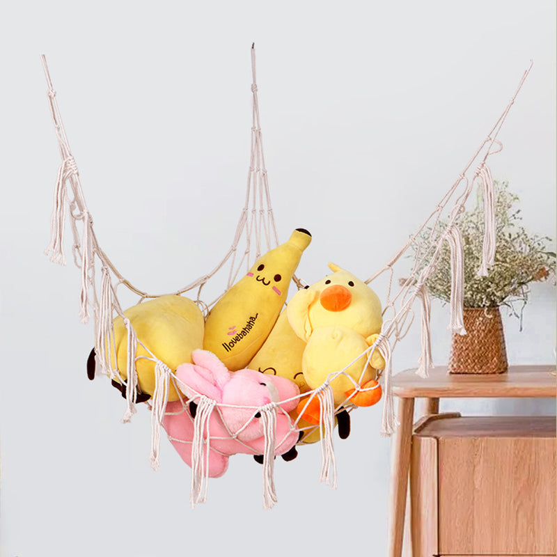 Triangular net bag storage hammock