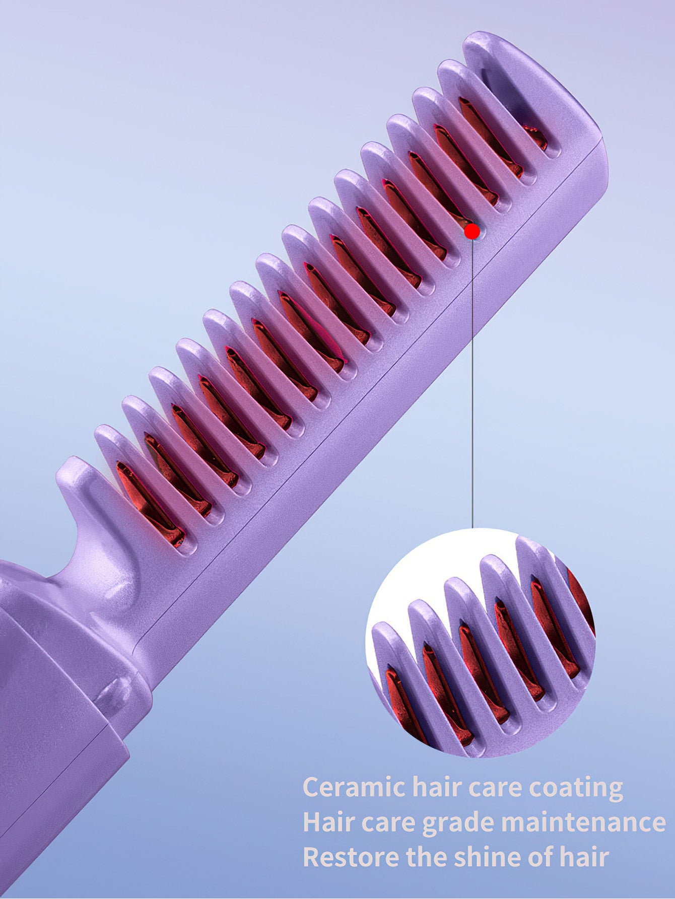Mini Wireless Hair Straightening Brush ¨C Dual-Use Beauty Essential - 2 Colors