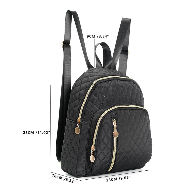Minimalist commuter quilted backpack