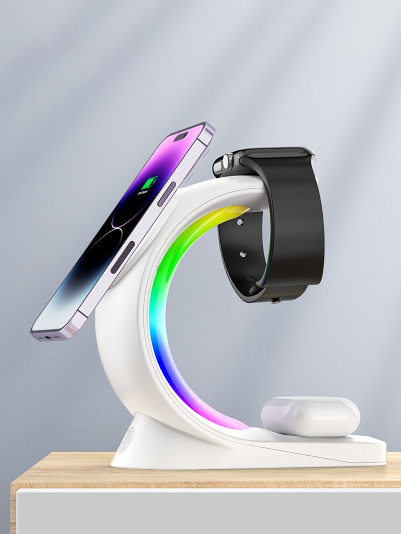 Three-in-one magnetic wireless charger