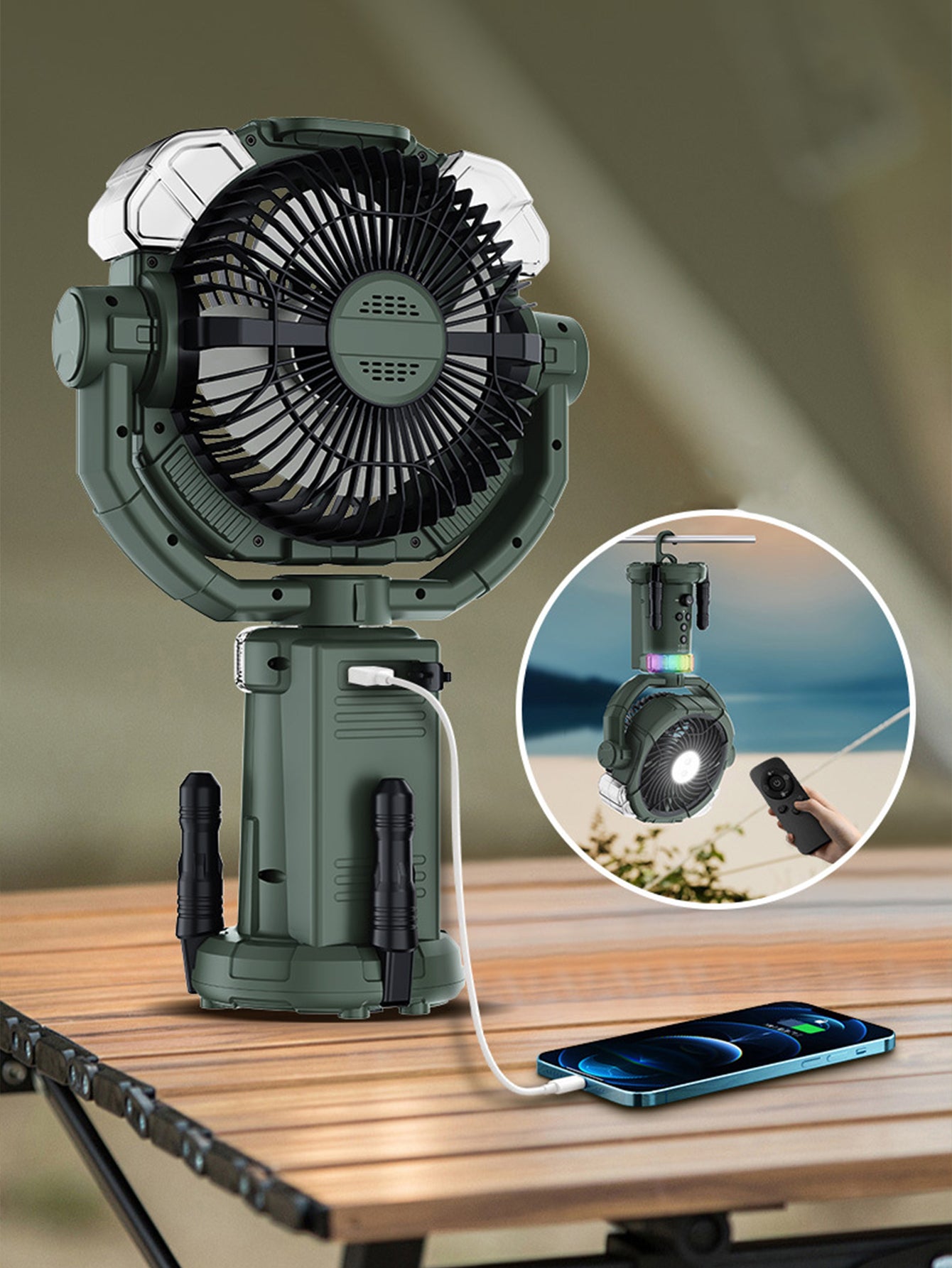 Outdoor camping spray fan