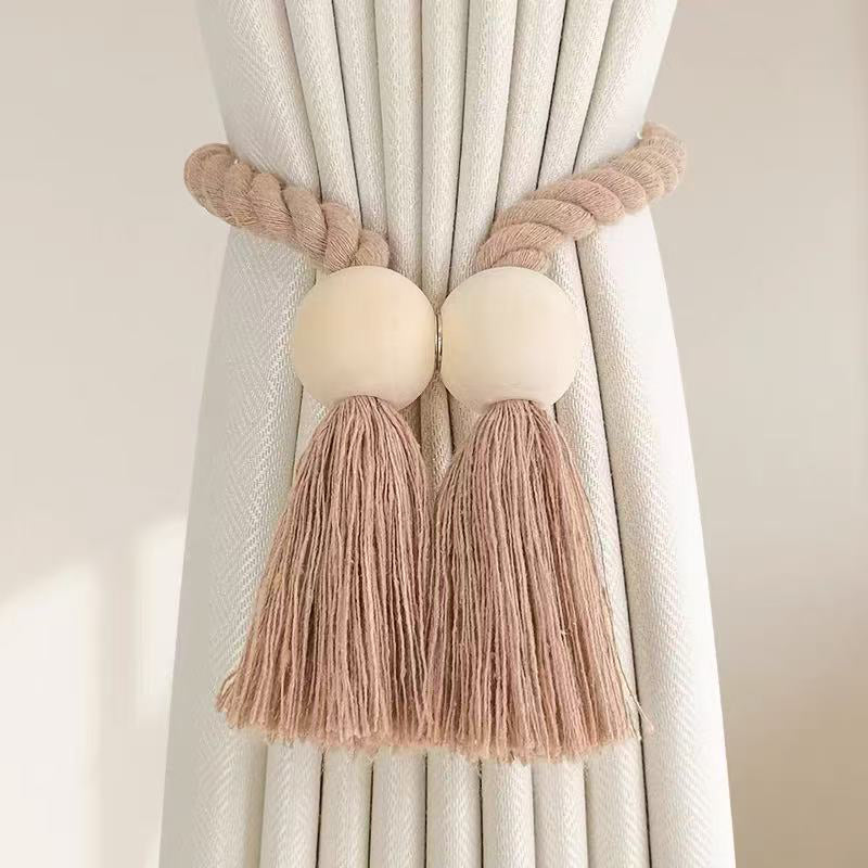 Log Magnetic Buckle Tassel Tie Cord