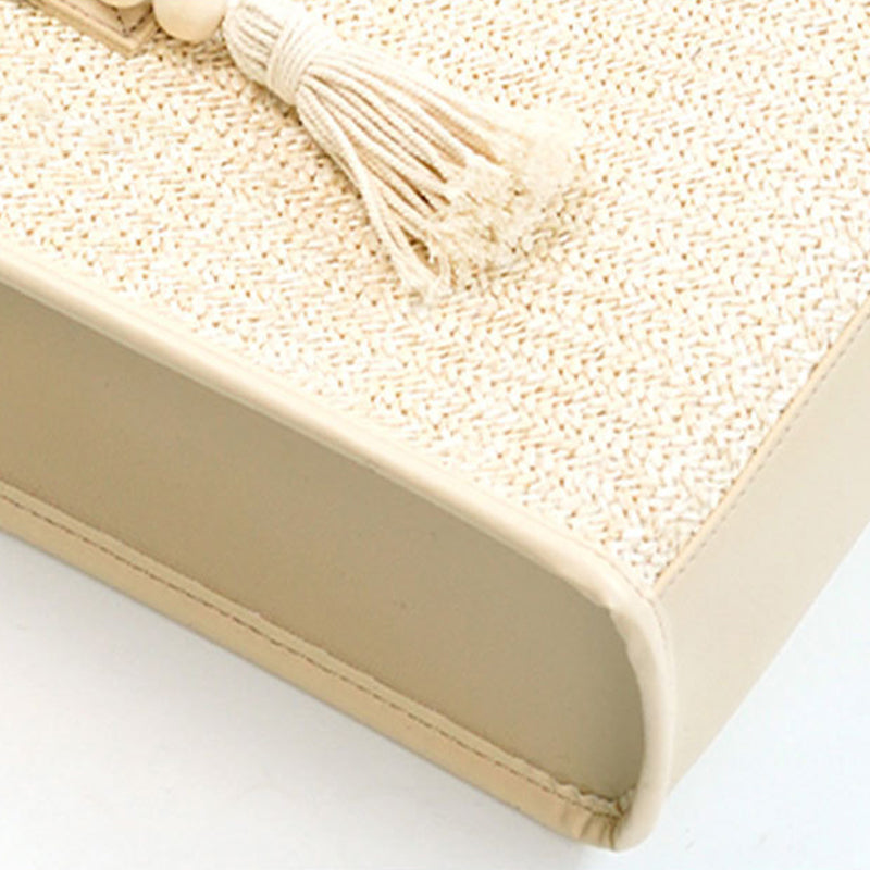Straw tote bag
