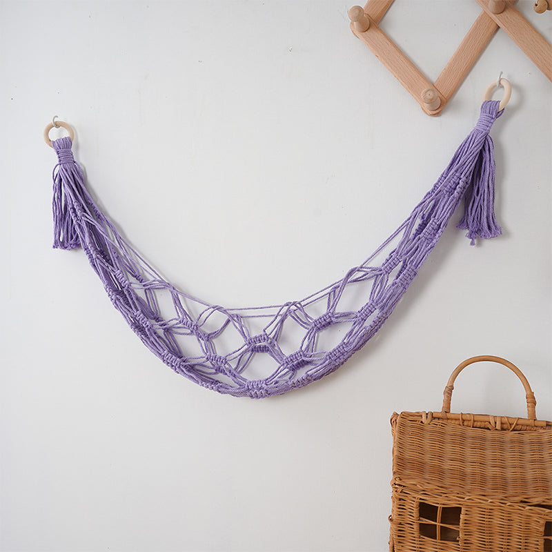 Hand-woven toy net bag