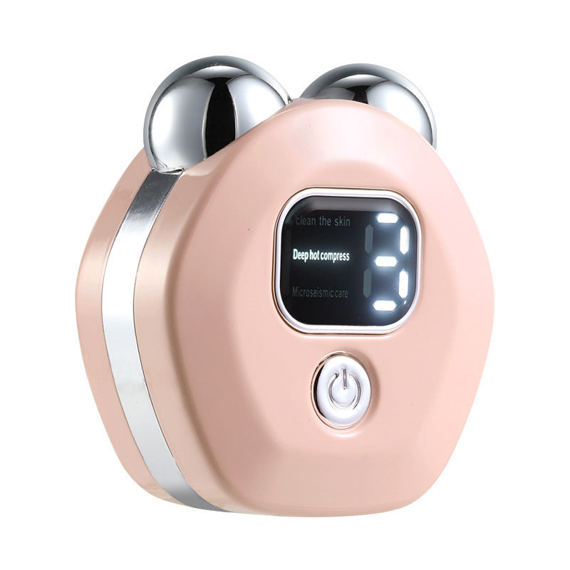 Multifunctional double ball roller microcurrent beauty instrument