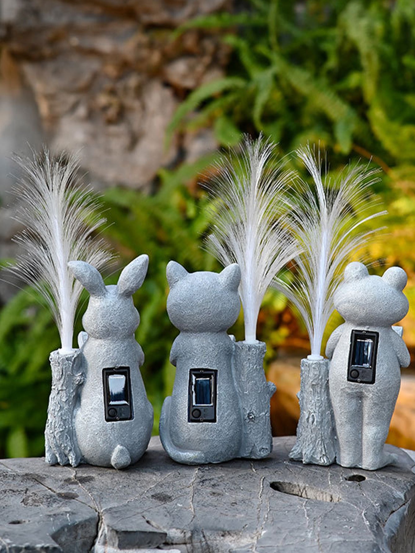 Outdoor Garden Solar Fiber Optic Animal Ornaments