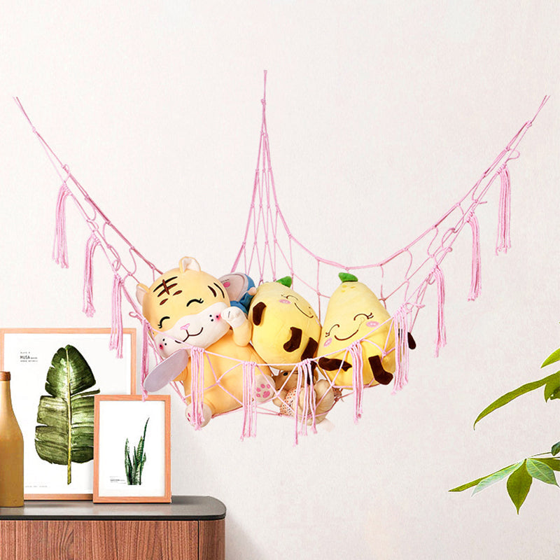 Triangular net bag storage hammock