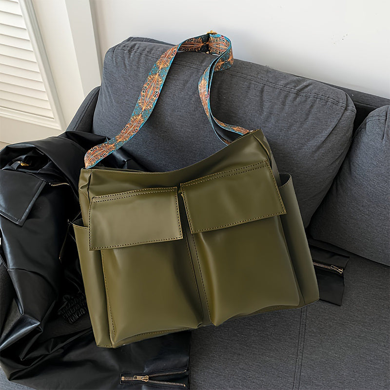 Artistic workwear messenger bag