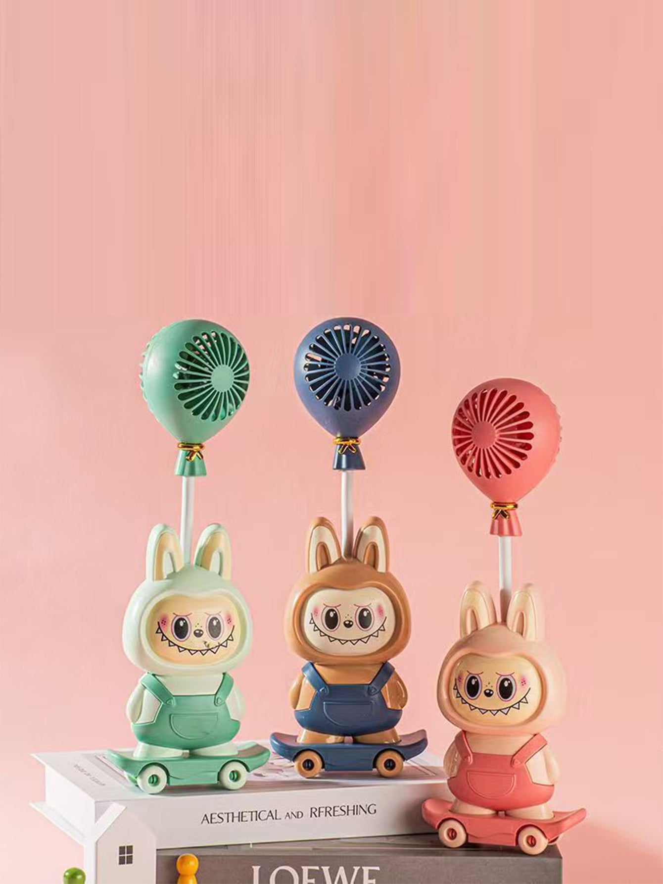 Cartoon fan Labubu