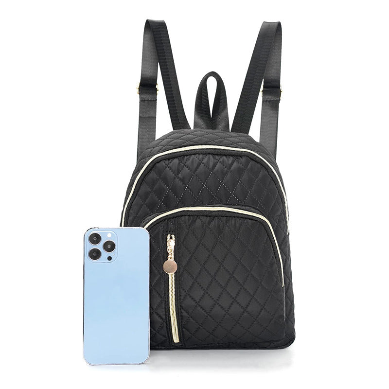 Minimalist commuter quilted backpack