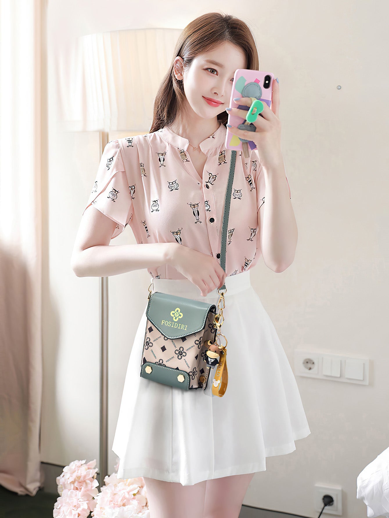 Vintage-Inspired Mini Phone Crossbody Bag: Sweet Functional - 9 Colours