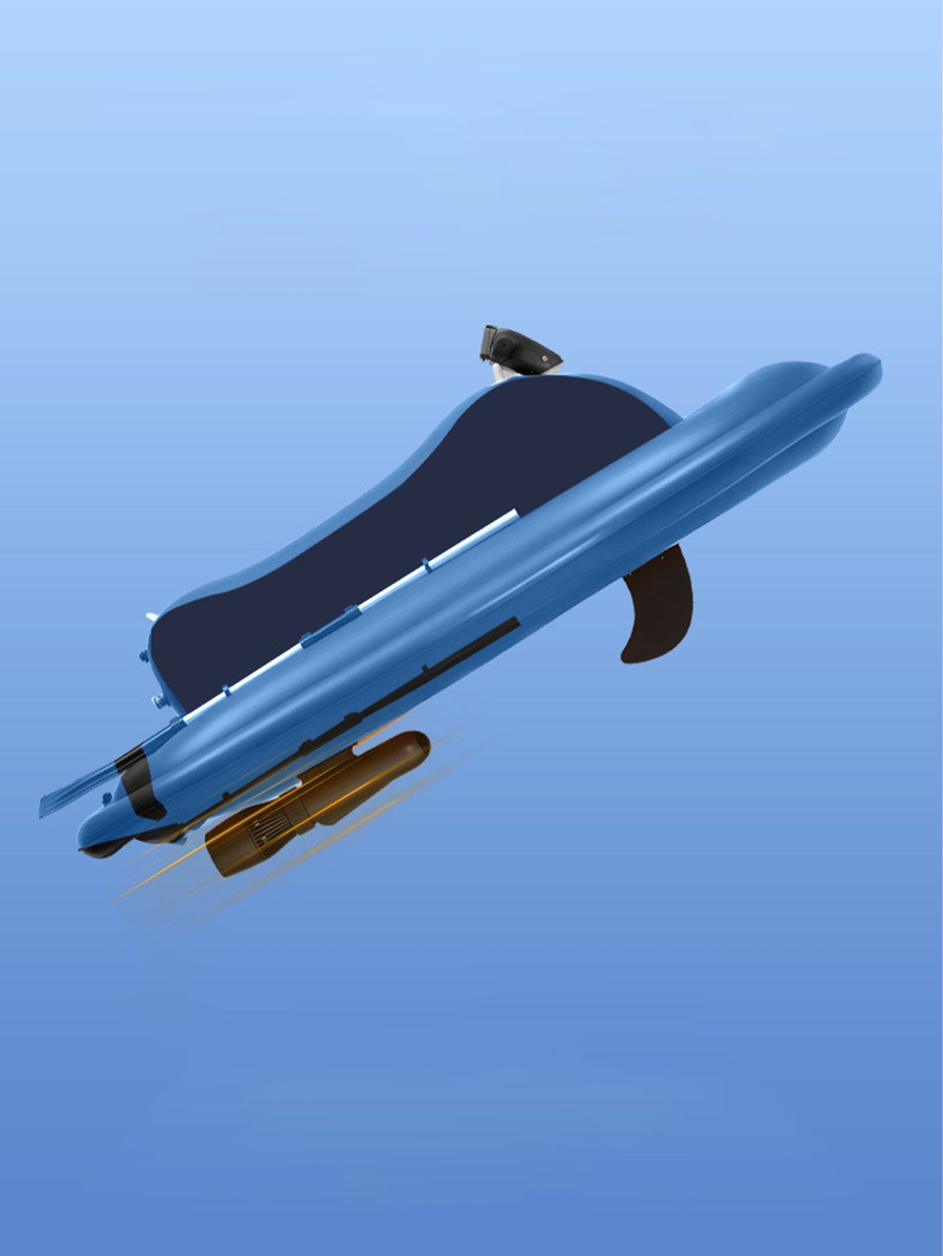 Electric water power inflatable motorboat