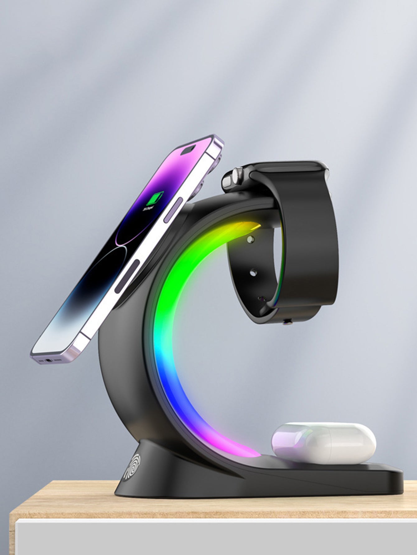 Three-in-one magnetic wireless charger