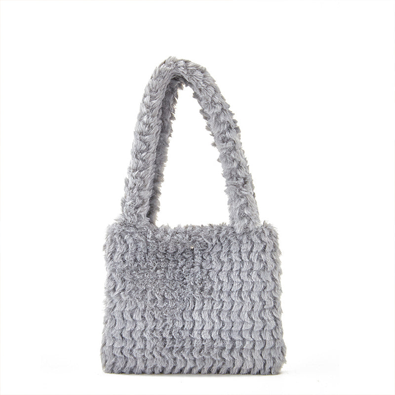 Plush handbag