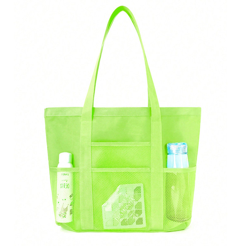 Foldable mesh beach bag