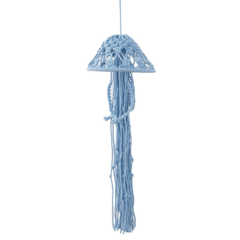 Handmade cotton rope woven jellyfish pendant