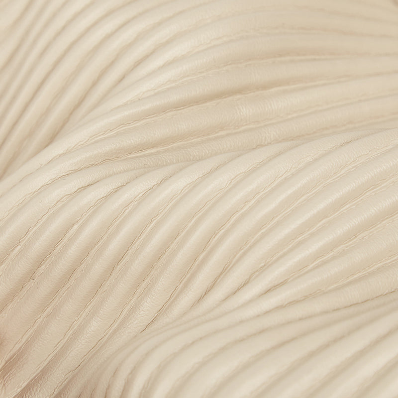 Simple pleated PU wash bag