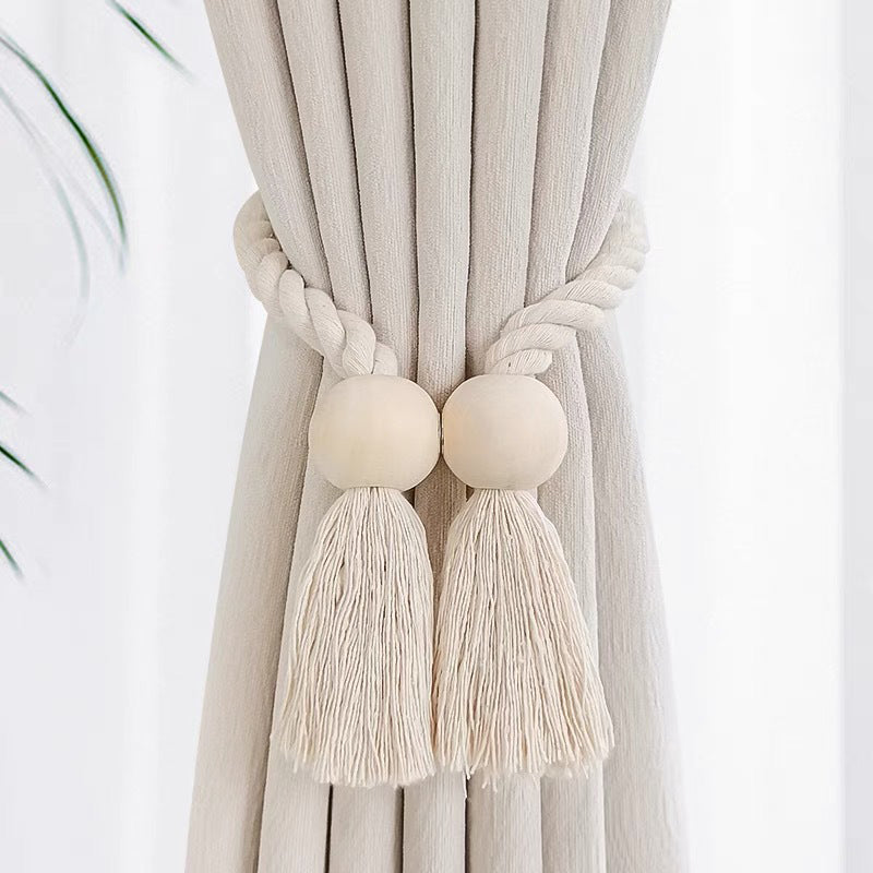 Log Magnetic Buckle Tassel Tie Cord