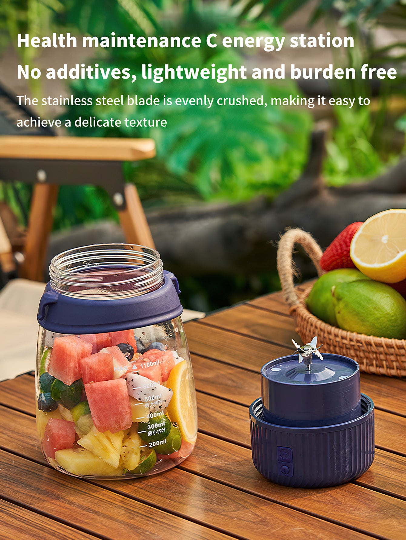 TON TON Cup: Versatile 10-Blade Juicer Jug Portable and large capacity- 2 Colours
