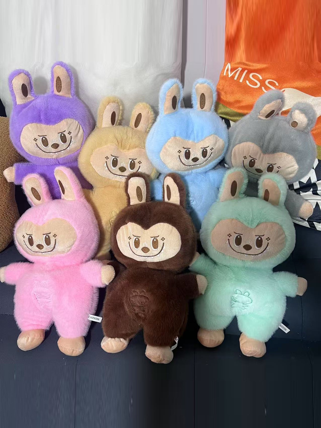 Breathing Labubu Plush Doll
