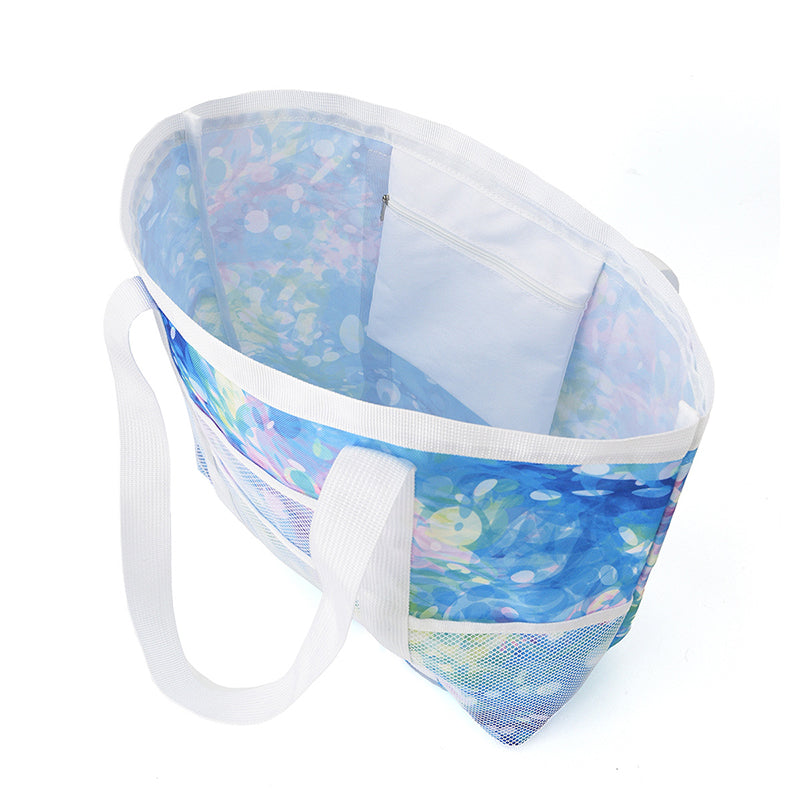 Hollow mesh beach bag