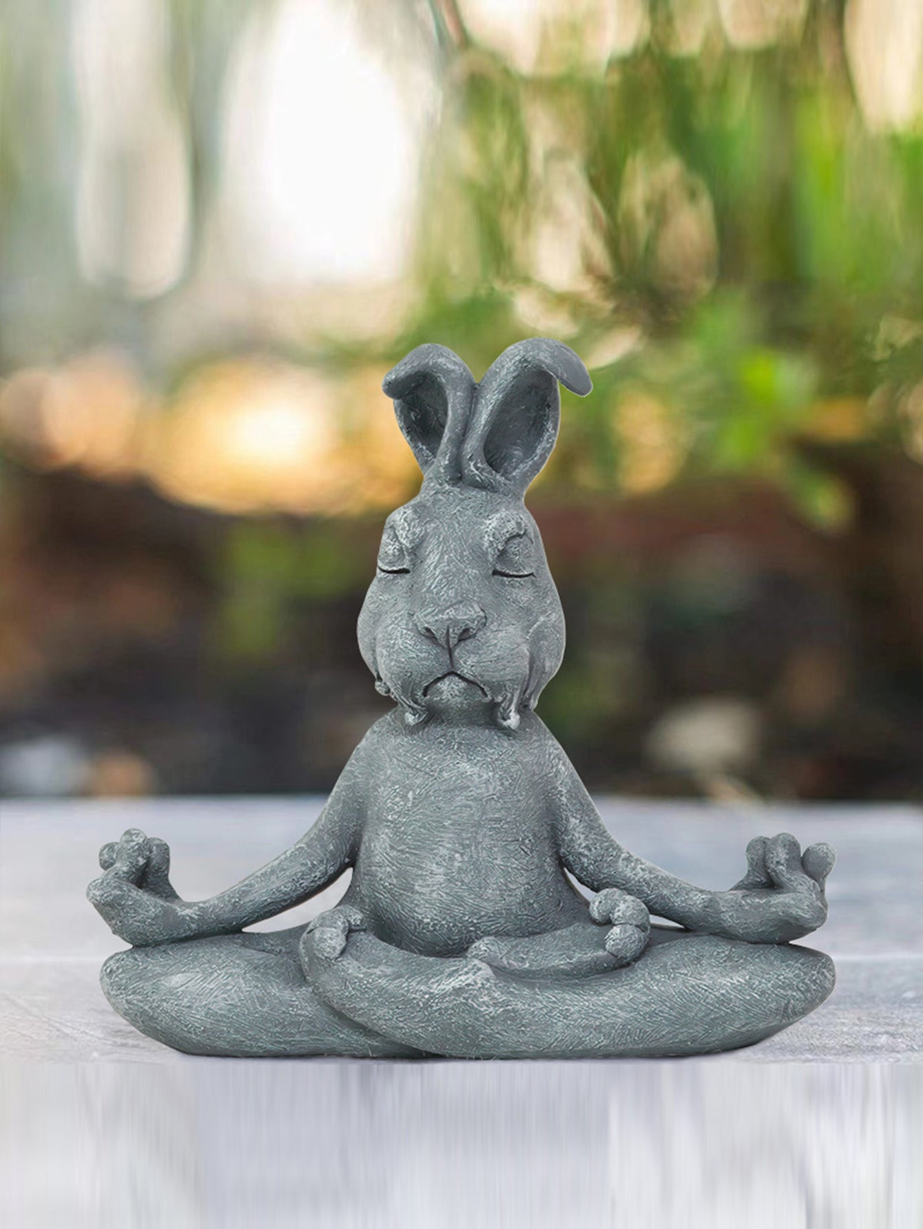 Adorable animal meditation ornament resin garden courtyard decoration -4 options