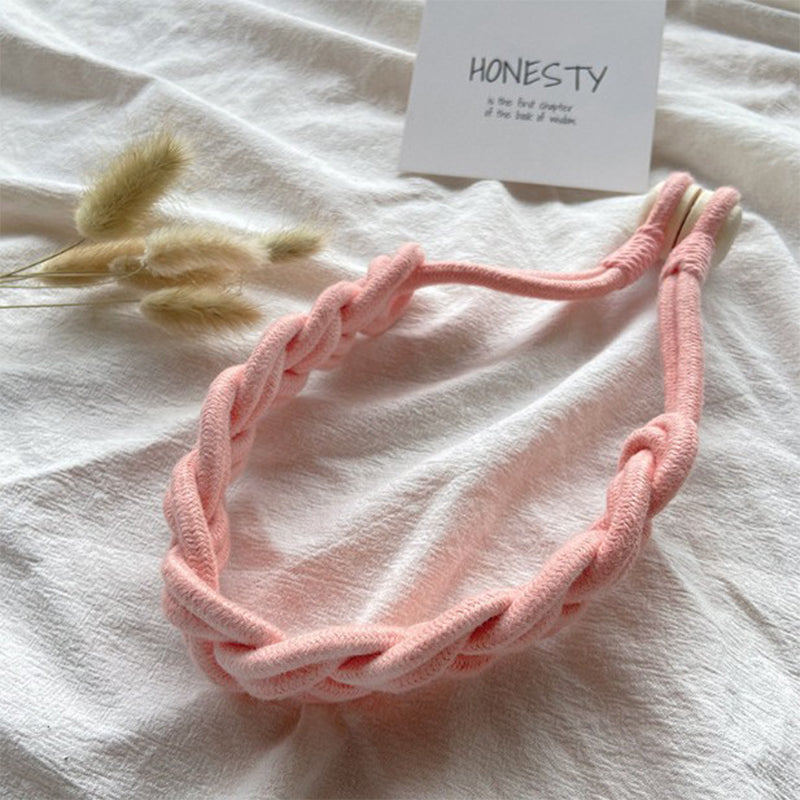 Simple log braided cotton rope curtain straps