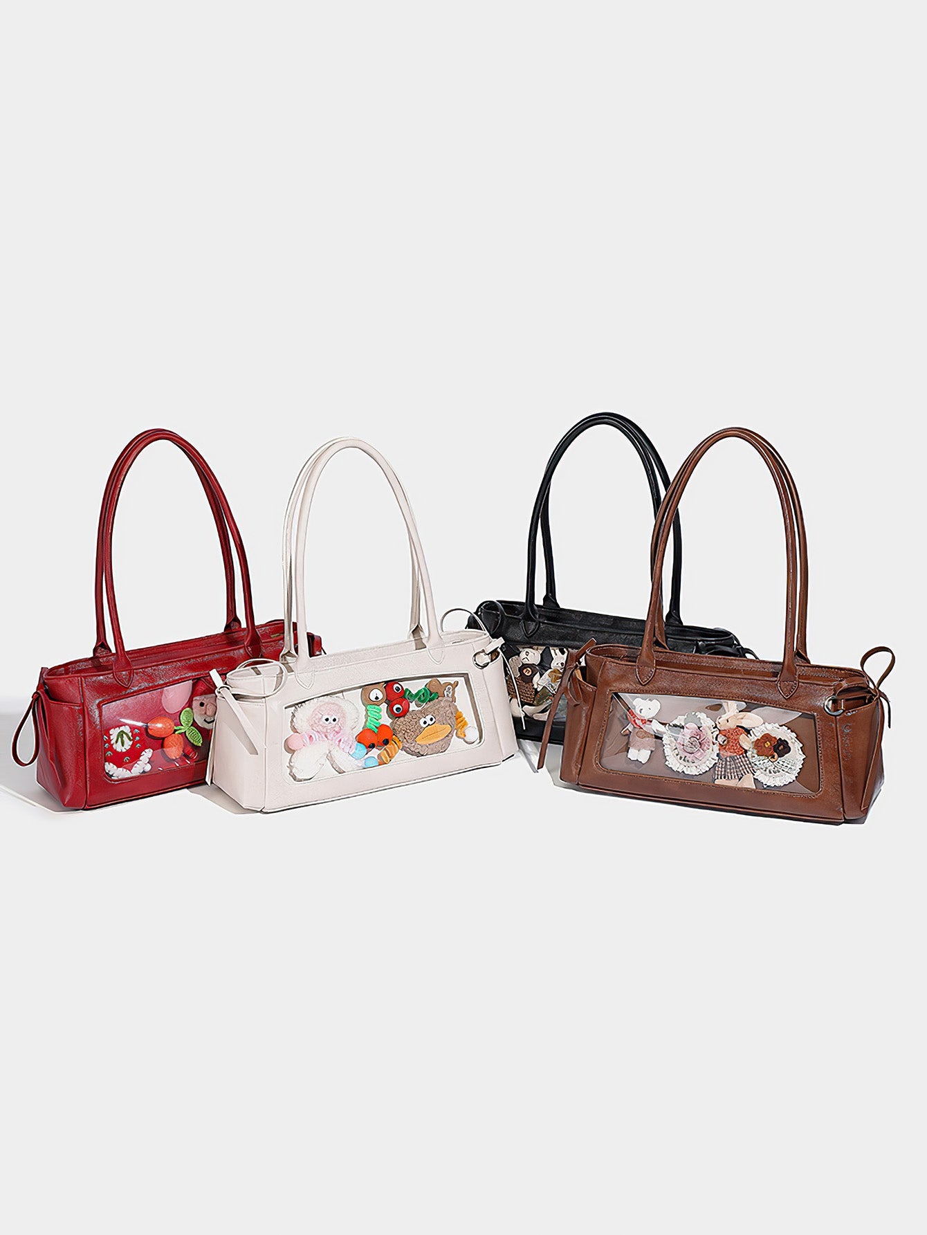 Bow-Decorated Baguette Bag - Autumn/Winter Shoulder Tote with Oversized Capacity - 3 Colour