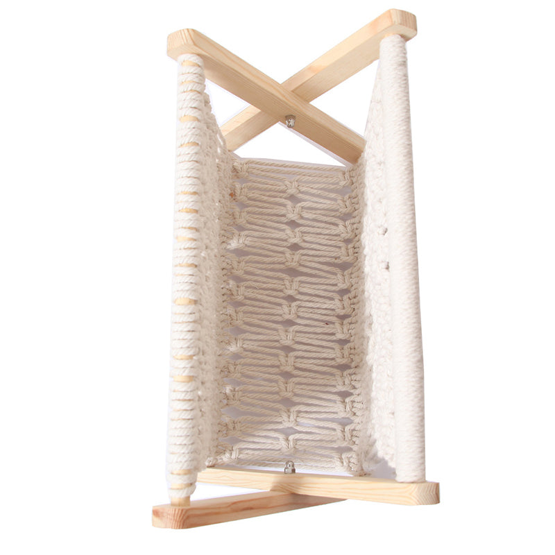 Cotton rope woven storage rack