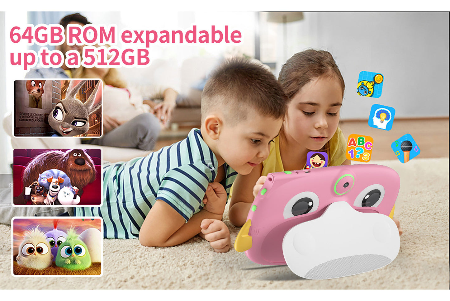 **7-inch drop-resistant children's tablet