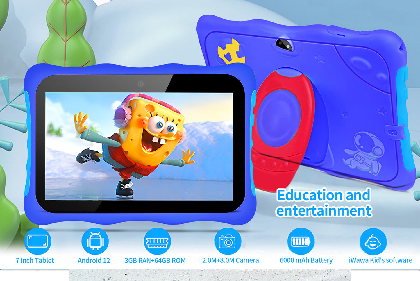 Children's Gaming and Learning Tablet || Available in Two Colors