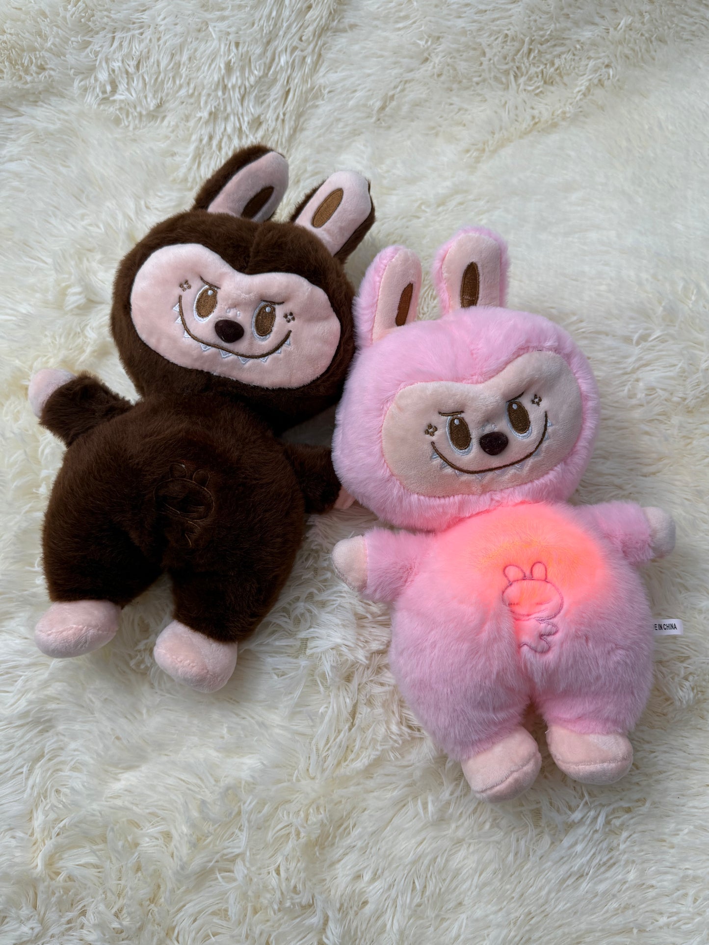 Breathing Labubu Plush Doll