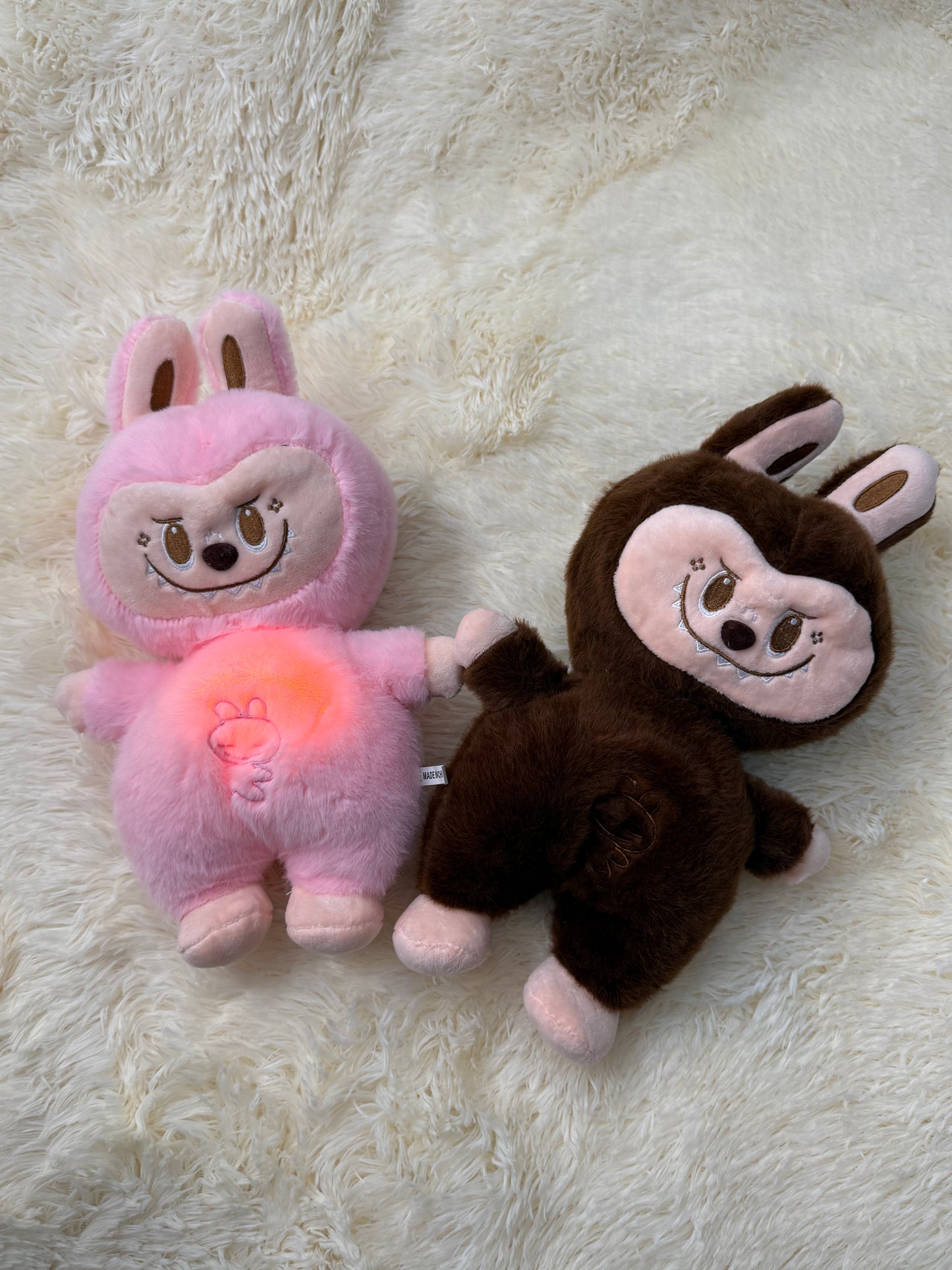Breathing Labubu Plush Doll