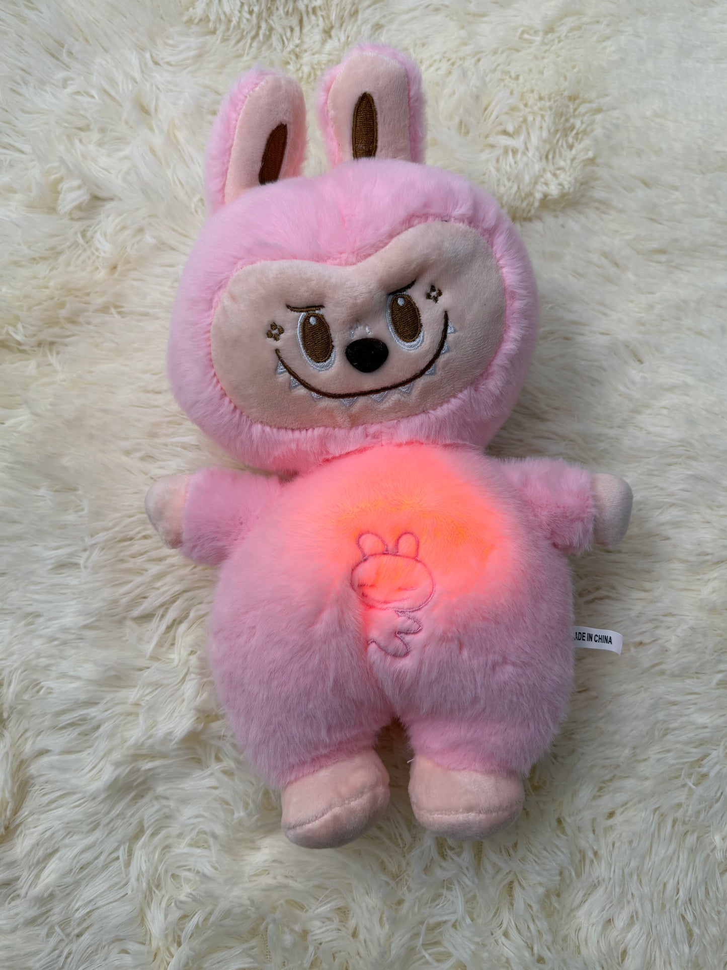 Breathing Labubu Plush Doll