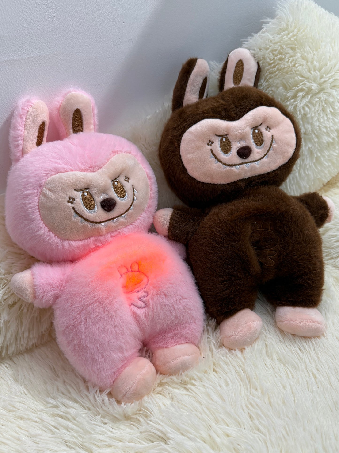 Breathing Labubu Plush Doll