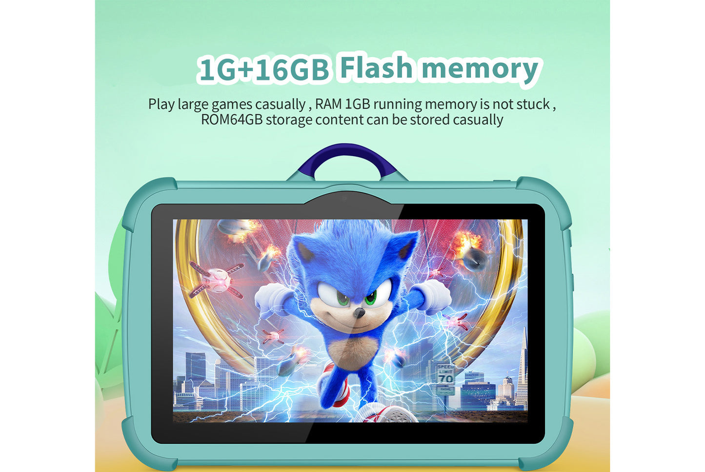 7-inch Kids' Tablet with Android 7.1, Shock-Resistant and Anti-Explosion Design