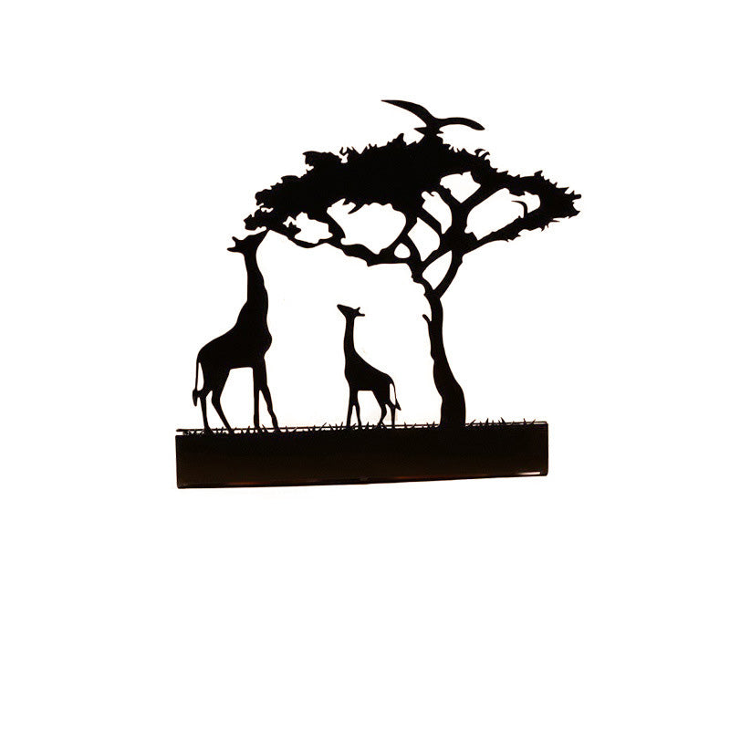 Simple wrought iron candlestick ornaments