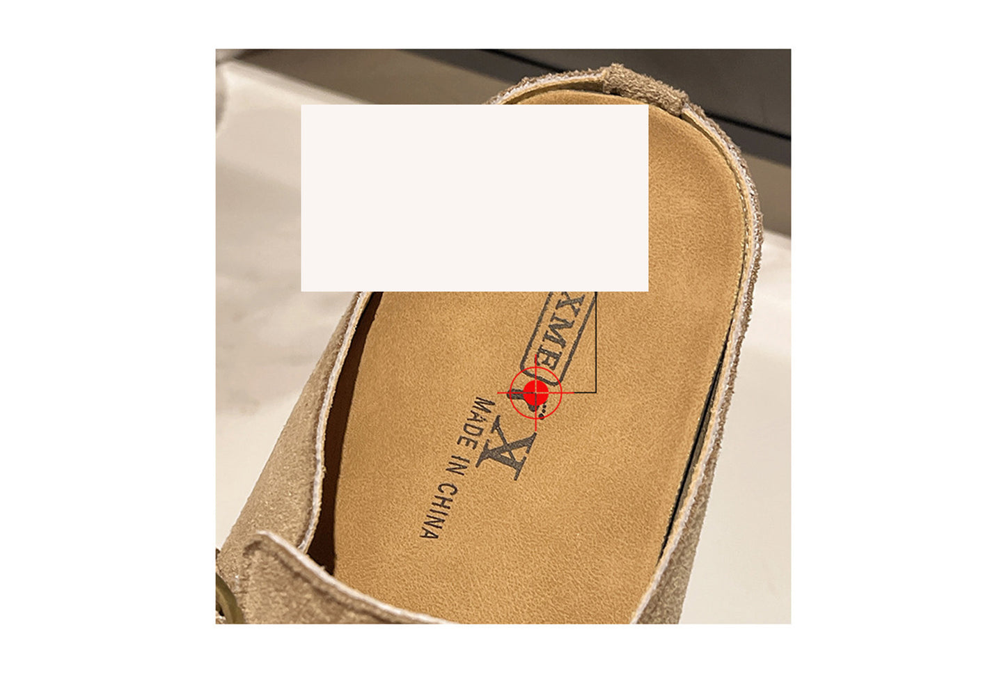 Matte Round-Toe Thick-Sole Birkenstock Slides