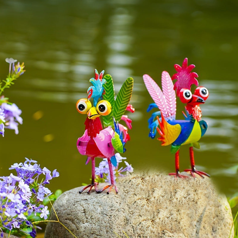 Iron 3D Little Rooster Ornament
