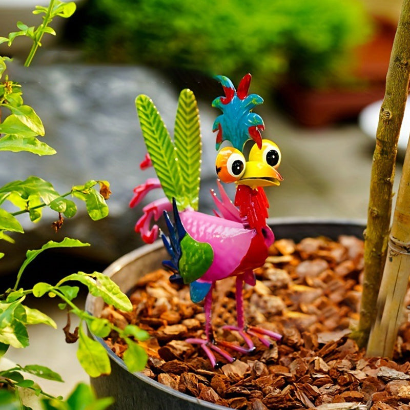 Iron 3D Little Rooster Ornament