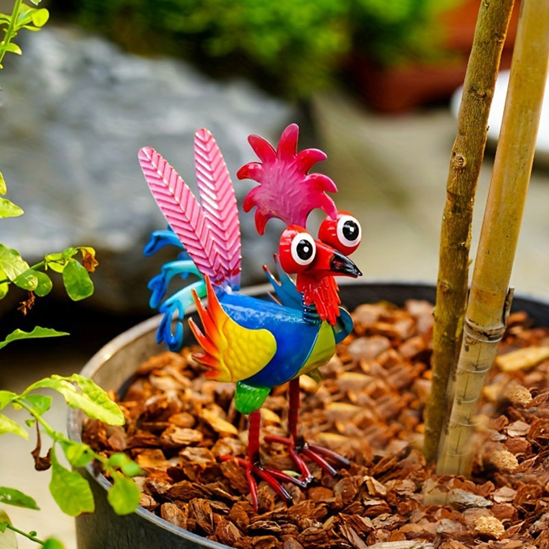 Iron 3D Little Rooster Ornament