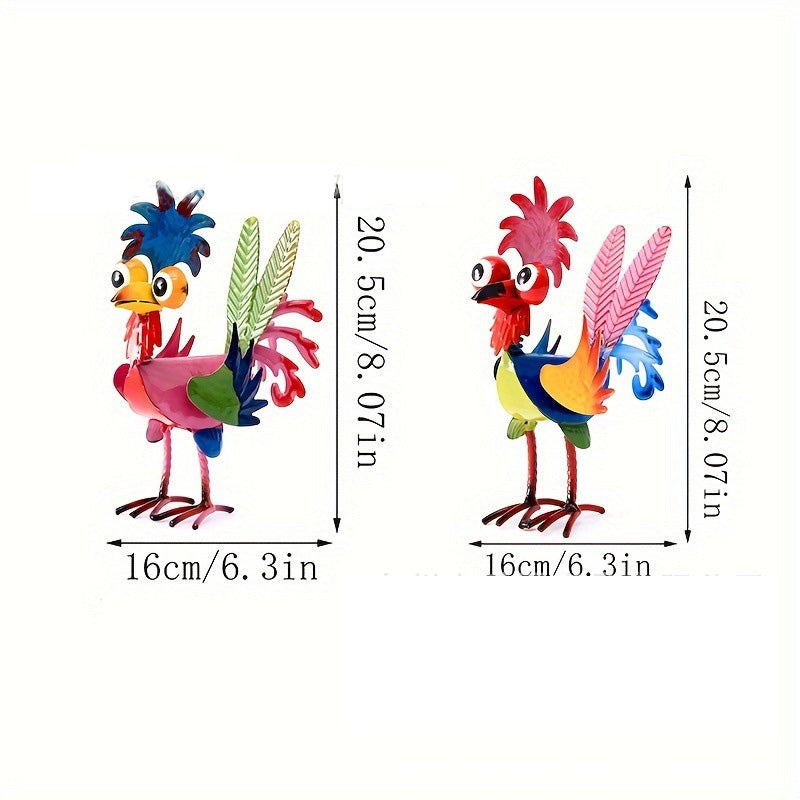 Iron 3D Little Rooster Ornament