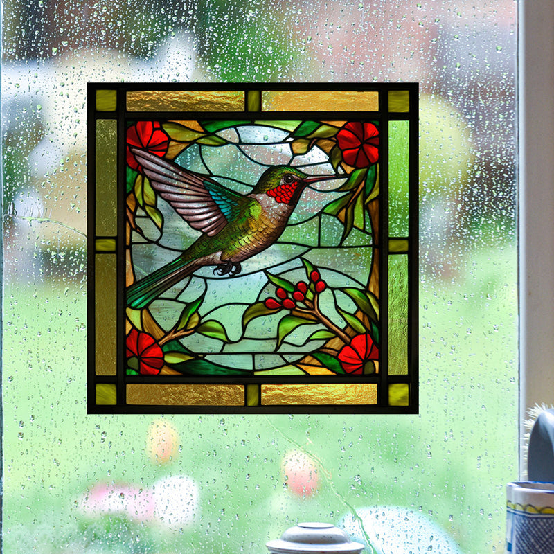 Bird strike warning stickers Colored static glass stickers